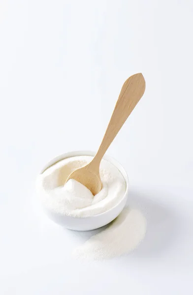 Cuenco Leche Entera Polvo Crema — Foto de Stock