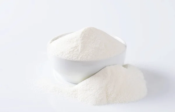 Bowl Full Cream Powdered Milk — Stock Photo, Image