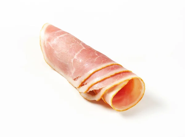 Thin slices of cooked ham — Stock Photo, Image