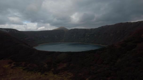 Montaña Volcán Naturaleza Invierno Nieve Kamchatka Rusia Amanecer Antenas Drone Vídeos De Stock Sin Royalties Gratis