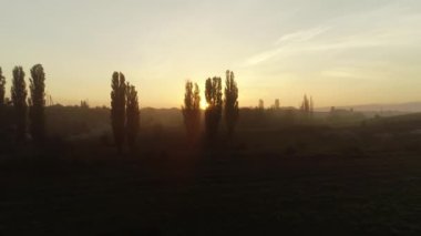 Kırım. Alan. Sunrise. Doğa. Anten. 4k. Drone