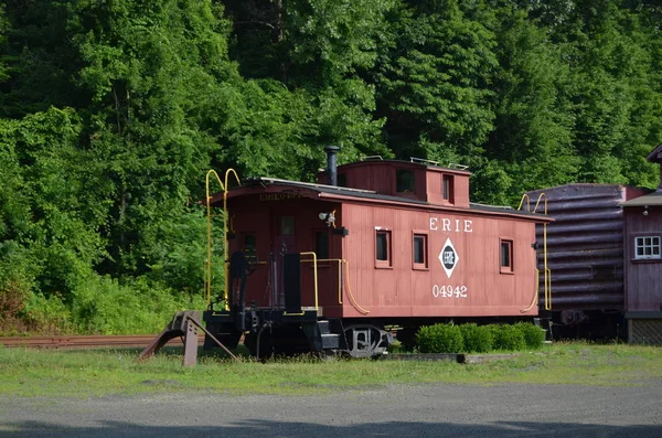 Caboose Parked Side Track — Stock Photo, Image