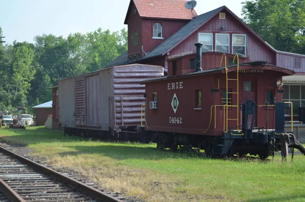 Caboose Railroad Siding — Stock Photo, Image