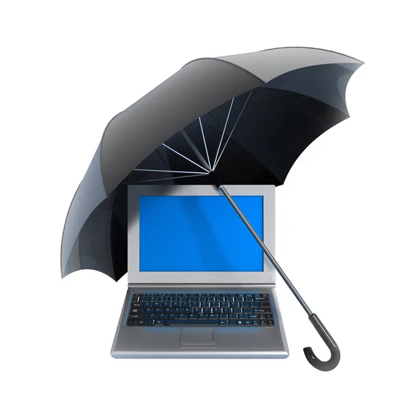 Domuz kumbarası şemsiye altında