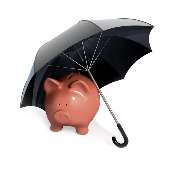Grisbanken Paraply Stockbild
