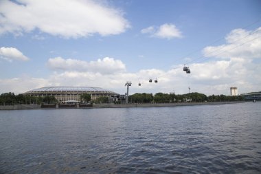 Moskova, Rusya 23 Mayıs 2018: Moskova büyük arena (Stadium) spor Luzhniki Olimpiyat karmaşık--Rusya 2018 FIFA Dünya Kupası Stadyumu    