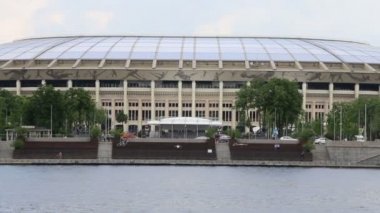 Moskova, Rusya 23 Mayıs 2018: Moskova büyük arena (Stadium) spor Luzhniki Olimpiyat karmaşık--Rusya 2018 FIFA Dünya Kupası Stadyumu   