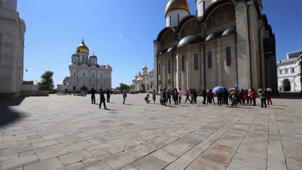 Moscú Rusia Mayo 2018 Dentro Del Kremlin Moscú Rusia Día — Vídeos de Stock