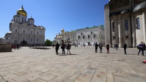 Maja 2018 Moskwa Wewnątrz Moskwie Kremlin Dzień — Wideo stockowe