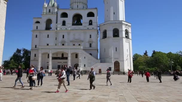 Moscú Rusia Mayo 2018 Dentro Del Kremlin Moscú Rusia Día — Vídeo de stock