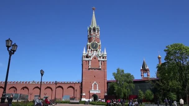 Moscú Rusia Mayo 2018 Dentro Del Kremlin Moscú Rusia Día — Vídeos de Stock