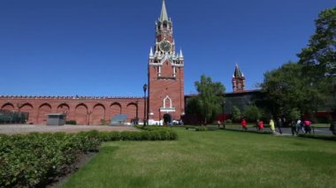 Moskova, Rusya 11 Mayıs 2018: Moskova Kremlin, Rusya (gün içinde)