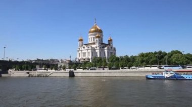 Moskova, Rusya 26 Mayıs 2018: Mesih İsa Katedrali (gün), Moskova, Rusya Federasyonu 