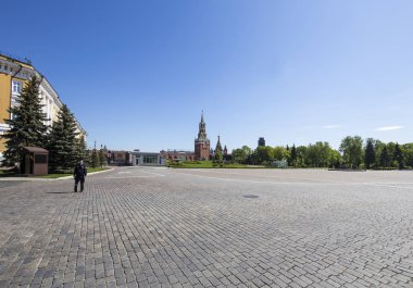 Moskova, Rusya 11 Mayıs 2018: Moskova Kremlin, Rusya (gün içinde)