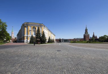 Moskova, Rusya 11 Mayıs 2018: Moskova Kremlin, Rusya (gün içinde)