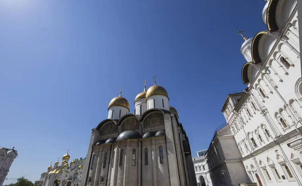 Inneren Des Moskauer Kreml Russland Tag Mariä Himmelfahrt Kathedrale Entschlafungskathedrale — Stockfoto