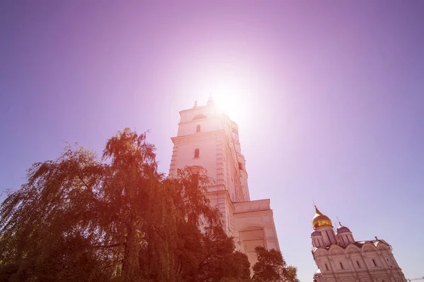 Dentro Del Kremlin Moscú Rusia Día Iván Gran Campanario Kolokolnya —  Fotos de Stock