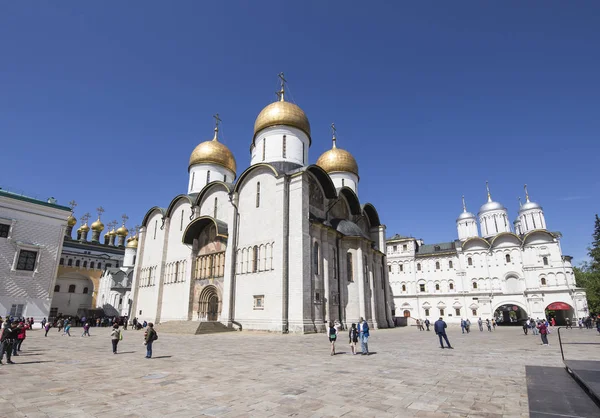 Moskva Maj 2018 Insidan Moskva Kreml Dag Assumption Katedralen Domkyrkan — Stockfoto