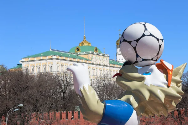 Moskova, Rusya June17, 2018 FIFA Dünya Kupası Rusya--kurt Zabivaka'nın 2018:Official maskotu. Moskova  