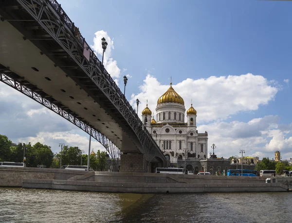 Moskva Ryssland Maj 2018 Kristus Frälsarens Katedral Dag Moskva Ryssland — Stockfoto