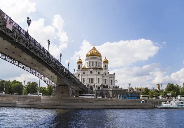 Moskva Ryssland Maj 2018 Kristus Frälsarens Katedral Dag Moskva Ryssland — Stockfoto