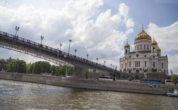 Mosca Russia Maggio 2018 Cattedrale Cristo Salvatore Giorno Mosca Russia — Foto Stock