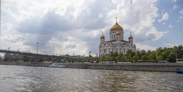 Moskwie Maja 2018 Chrystus Zbawiciel Katedry Dzień Moskwa Rosja — Zdjęcie stockowe