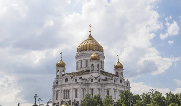 Katedrála Spasitele Krista Den Moskva Rusko — Stock fotografie