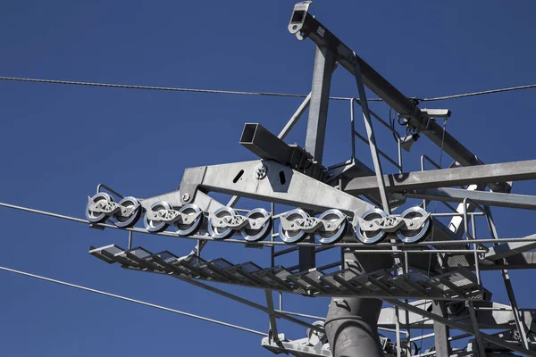 Moscú Rusia Agosto 2018 Teleférico Teleférico Vorobyovy Gory Teleférico Que — Foto de Stock