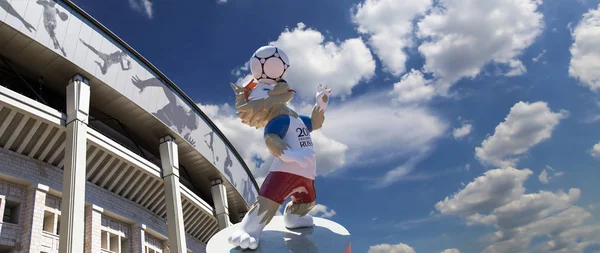 Μόσχα Ρωσία Αυγούστου 2018 Επίσημη Μασκότ Της Fifa Παγκόσμιο Κύπελλο — Φωτογραφία Αρχείου