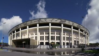 Moskova, Rusya 10 Ağustos 2018: Moskova büyük arena (Stadium) spor Luzhniki Olimpiyat karmaşık--Rusya 2018 FIFA Dünya Kupası Stadyumu 