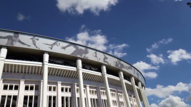Moskova, Rusya 10 Ağustos 2018: Moskova büyük arena (Stadium) spor Luzhniki Olimpiyat karmaşık--Rusya 2018 FIFA Dünya Kupası Stadyumu 