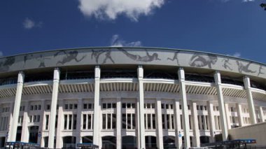Moskova, Rusya 10 Ağustos 2018: Moskova büyük arena (Stadium) spor Luzhniki Olimpiyat karmaşık--Rusya 2018 FIFA Dünya Kupası Stadyumu 
