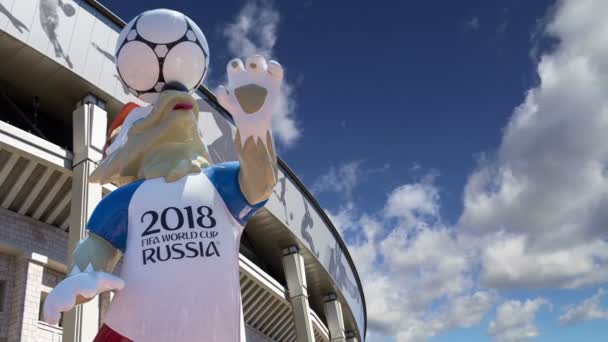 Moscow Rússia Agosto 2018 Mascote Oficial Copa Mundo Fifa 2018 — Vídeo de Stock