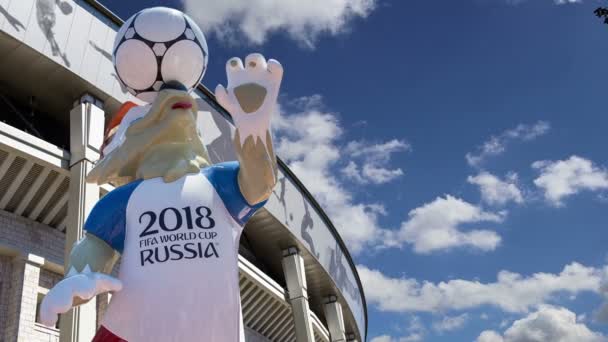 Moscú Rusia Agosto 2018 Mascota Oficial Copa Mundial Fifa 2018 — Vídeos de Stock