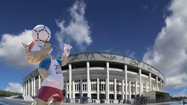 Moscú Rusia Agosto 2018 Mascota Oficial Copa Mundial Fifa 2018 — Vídeo de stock