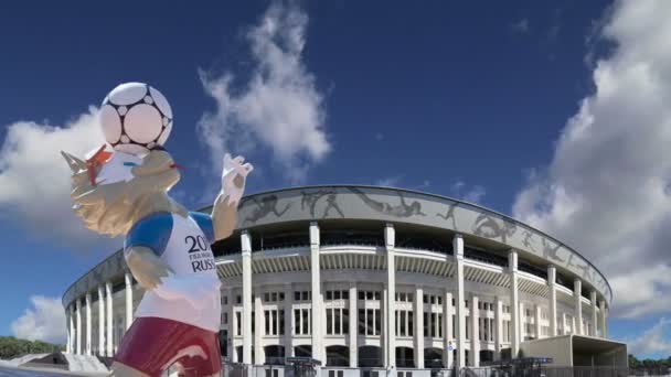 Moscow Rússia Agosto 2018 Mascote Oficial Copa Mundo Fifa 2018 — Vídeo de Stock