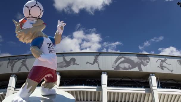 Moscú Rusia Agosto 2018 Mascota Oficial Copa Mundial Fifa 2018 — Vídeos de Stock