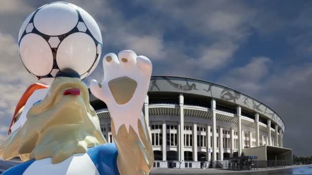 Moscow Rússia Agosto 2018 Mascote Oficial Copa Mundo Fifa 2018 — Vídeo de Stock