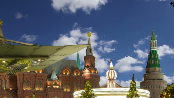 크리스마스와 그리고 놀이터 모스크바 러시아 — 비디오