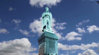 Pushkin, Moskova şehir merkezi anıt. Rusya 