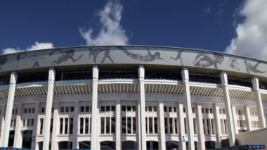 Moskova, Rusya 10 Ağustos 2018: Moskova büyük arena (Stadium) spor Luzhniki Olimpiyat karmaşık--Rusya 2018 FIFA Dünya Kupası Stadyumu  