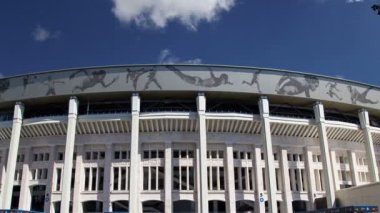 Moskova, Rusya 10 Ağustos 2018: Moskova büyük arena (Stadium) spor Luzhniki Olimpiyat karmaşık--Rusya 2018 FIFA Dünya Kupası Stadyumu  