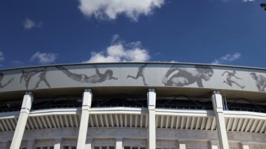 Moskova, Rusya 10 Ağustos 2018: Moskova büyük arena (Stadium) spor Luzhniki Olimpiyat karmaşık--Rusya 2018 FIFA Dünya Kupası Stadyumu  