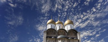 Varsayım Katedrali (Dormition Uspensky sobor Katedrali). Moskova Kremlin, Rusya (gün içinde).   