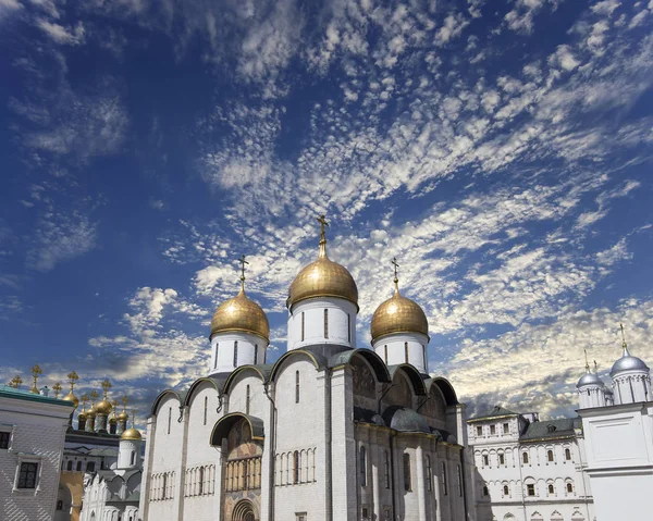 聖母被昇天大聖堂 生神女就寝 Sobor ウスペン スキー聖堂 モスクワ クレムリン ロシア 日の内側 — ストック写真