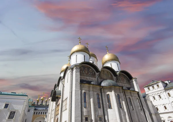 假定大教堂 东正的大教堂 Uspensky Sobor 俄罗斯莫斯科克里姆林宫内 — 图库照片