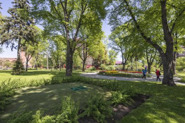 Moskova, Rusya 11 Mayıs 2018: Moskova Kremlin, Rusya (gün içinde). 