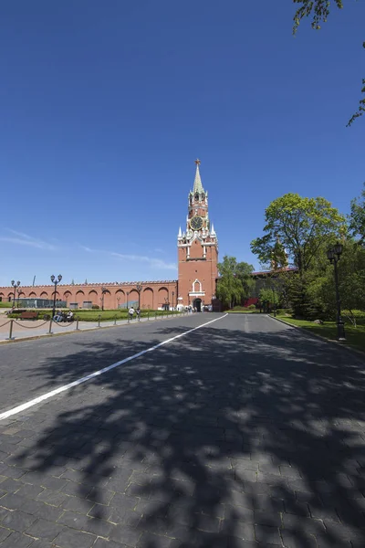 Moscow Rússia Maio 2018 Spasskaya Tower Moscou Kremlin Rússia Dia — Fotografia de Stock