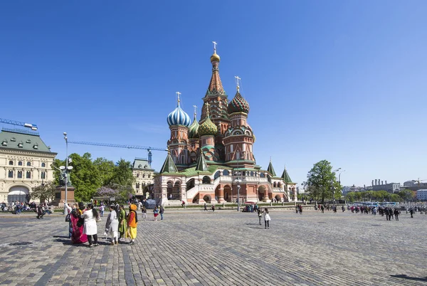 Moscow Russia May 2018 Saint Basil Cathedral Temple Basil Blessed — Stock Photo, Image